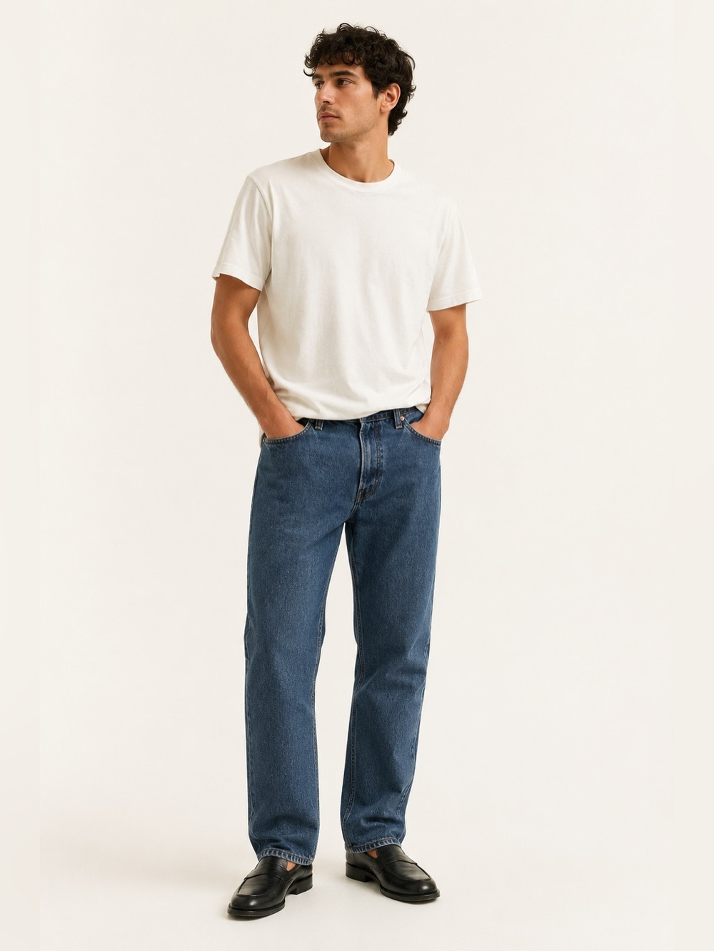 Levis 505 Regular Fit Jeans Medium Wash Straight Leg 33x32